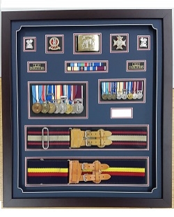Bespoke Medal Frame To Hold Miniature Medals - PRICE ON APPLICATION